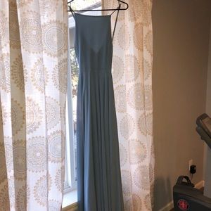 Lulus maxi dress- dusty blue